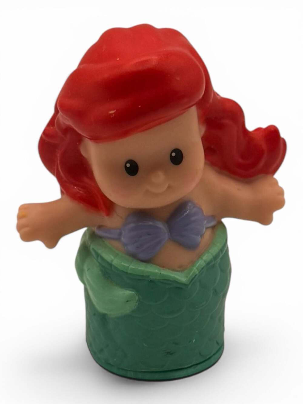 Fisher Price Little People Little Mermaid ARIEL Purple Shell Disney 2012- Mattel